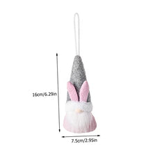 Load image into Gallery viewer, Ciieeo 1set Plush Rabbit Charm Fairy Garden Accessories Party Gnome Decor Funny Gnome Hanging Bunny Gnome Gnomes Gnome Planters Fairy Garden Kit Gnome Ornaments Gnome Doll Flannel 4pcs