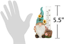 Load image into Gallery viewer, The Bridge Collection Cute Garden Gnome Rain Gauge (Green)