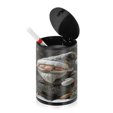 Load image into Gallery viewer, Winter Cute Gnome Snowman Car Smoking Accessory Portable Ashtray Smokeless Travel Ashtray with Lid, Ashtrays for Cigarettes Outdoor