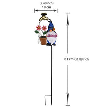 Load image into Gallery viewer, Solar Stake Lights Outdoor, Cartoon Gnome Solar Garden Stakes, Waterproof LED Landscape Lighting, Twinkling Garden Decoration, Winter Christmas Yard Lights, Backyard Walkway Lighting, Decorative Solar