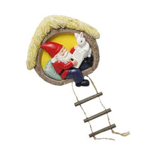 Load image into Gallery viewer, Limtula Garden Landscape Statue Gnomes And Rabbits With Ladder Resins Hanging Ornament For Indoor And Outdoor Use Tree Decors Garden Decoration