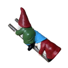 Load image into Gallery viewer, lanliflying Garden Gnomes Outdoor | Funny Gnomes Statue - Garden Gnome Statues Resin Cute Stair Climbing Dwarf Decorations Sculpture Figurines for Outdoor