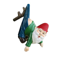 Load image into Gallery viewer, Générique GNOME Garden, Resin Dwarf Statue, Hangable Whimsical Figurine Flower Pot Hanger, Cute Tiny GNOME Decor with Hat, Succulent Planter for Yard Lawn Patio Balcony