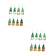 Load image into Gallery viewer, Ciieeo 2sets Funny Gnomes Garden Ornaments Patrick's Day Gnome Pendant Home Decor Cotton Cloth Party Decorations 8pcs*2