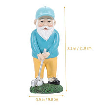 Load image into Gallery viewer, FONDOTIN Golfing Gnome Statue Resin Ornament Garden Lawn Patio Decor Gnome Decorations for Home
