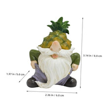 Load image into Gallery viewer, SUPVOX Resin Garden Gnome Figurine Durable Fading Lawn Ornament Cute Cartoon Gnome Statue for Outdoor Patio Garden Pathway Decoration