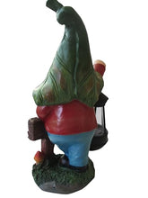 Load image into Gallery viewer, G&H Decor - Solar Gnome Decoration - Hand Painted Garden Gnome Solar with Amazing Detail - Funny Resin Solar Gnomes Garden Figurines for Outdoor - Gnome Solar Lights with Welcome Sign (Lantern)