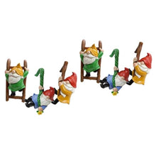 Load image into Gallery viewer, Toyvian 2sets 3pcs Dwarf Statues for Garden Decor Unique Gnome Hanging Ornaments Intricate Tree Pendants for Outdoor Spaces Lively Courtyard Decoration 3pcs*2