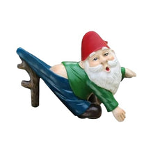 Load image into Gallery viewer, Générique GNOME Garden, Resin Dwarf Statue, Hangable Whimsical Figurine Flower Pot Hanger, Cute Tiny GNOME Decor with Hat, Succulent Planter for Yard Lawn Patio Balcony