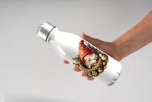 Load image into Gallery viewer, MAXIKIWI - Single Wall Water Drinking Bottle with Screw Cap, Non Insulated Lightweight Aluminium, BPA Free, Leak-Proof - Spring Garden Gnomes Theme 2-500ml