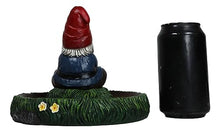Load image into Gallery viewer, Ebros Gift Gnaughty Pot High Smoking Gnome Garden Friend Sunflowers Grass Greens Zen Meditation Cone and Stick Incense Burner Holder Figurine Fantasy Home Decorative Accent