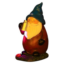 Load image into Gallery viewer, Solar Gnome Lights For Outdoor Garden - Garden Gnome Statues For Outdoor, Funny Waterproof Statues with Lighting and Decorative Figures for Porch, Halloween, Autumn, Prin
