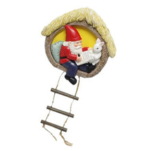 Load image into Gallery viewer, Limtula Garden Landscape Statue Gnomes And Rabbits With Ladder Resins Hanging Ornament For Indoor And Outdoor Use Tree Decors Garden Decoration