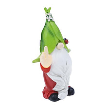 Load image into Gallery viewer, Toyvian Garden Gnome Statue Solar Light Outdoor Decoration Creative Gnome Figurine with LED Illumination for Unique Garden Ornaments for Lawn Patio Backyard Decor