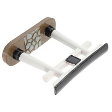 Load image into Gallery viewer, Happyyami Shrine Gate Model Fish Tank Decoration Windmill Garden Fish Ornaments Solar Stake Lights Outdoor Aquarium Gnome Chimes Deck Decor Gate Crafts Resin