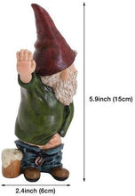 Load image into Gallery viewer, 15cm Garden Gnome Ornament, Funny Peeing Gnome Naughty Garden Gnome for Lawn Ornaments, Indoor or Outdoor Decorations