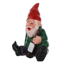 Load image into Gallery viewer, Cabilock Funny Resin Gnome Statue for Garden Decoration Whimsical Drunk Dwarf Ornament for Outdoor Lawn Patio and Miniature Landscapes Creative Home Decor