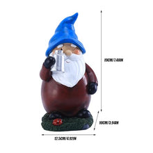 Load image into Gallery viewer, Solar Gnomes Decor for Outside - Garden Gnomes Outdoor,Funny Waterproof Decor with Light Figurines Sculptures Ornaments for Porch Backyard