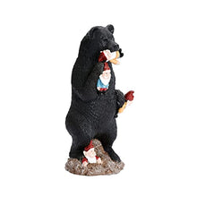 Load image into Gallery viewer, SUPVOX 1Pc Bear Eating Gnome Figurine Lifelike Black Bear Statue for Outdoor Garden Decoration Patio Art Sculpture for Courtyards Lawns and Terraces Year Home Decor
