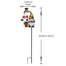 Load image into Gallery viewer, Solar Light Stakes, Gnome Garden Lights, Led Landscape Lighting, Waterproof Solar Garden Decor, Cartoon Gnome Solar Garden Stakes Waterproof Led Landscape Lighting for Festive Outdoor Decoration