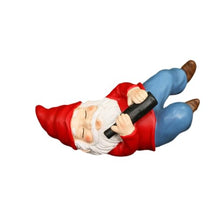 Load image into Gallery viewer, Sengocis 4.72” Gnome Garden Statue Outdoor Decor, Naughty Gnomes Sculpture Resin Dwarf Figurine for Patio Lawn Yard Home Decorations Funny Christmas Garden Gifts(Lie on Back)