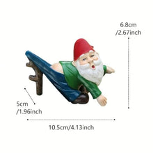Load image into Gallery viewer, Générique GNOME Garden, Resin Dwarf Statue, Hangable Whimsical Figurine Flower Pot Hanger, Cute Tiny GNOME Decor with Hat, Succulent Planter for Yard Lawn Patio Balcony