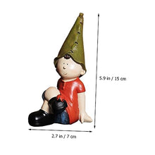 Load image into Gallery viewer, Ciieeo Garden Gnome Ornament Resin Home Craft Unique Desktop Decoration Fun Garden Gnome Bedroom Resin Craft