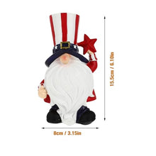 Load image into Gallery viewer, MAGICLULU Independence Day Decorations Garden Pond Ornaments Outdoor Resin Dwarf Statue