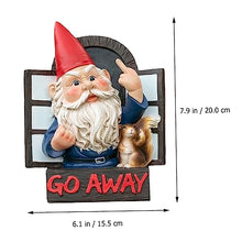 Load image into Gallery viewer, Happyyami 1 Pc Garden Gnomes Ornaments Outdoor Solar Garden Ornaments Resin Statue Decoration Lawn Decoration