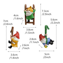 Load image into Gallery viewer, Mellshy 3Pcs Cute Climbing Gnomes Plant Pot Hanger Figurines Resin Hanging Gnomes Statue Planter Pot Decorations for Home Garden Patio Lawn Yard Ornaments