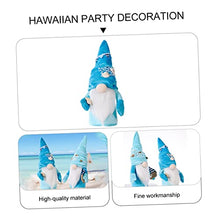 Load image into Gallery viewer, OUNONA Hawaiian Style Gnome Doll Gnome Ornaments Miniature Garden Beach Theme Home Decor