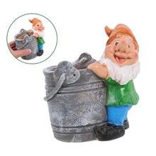 Load image into Gallery viewer, SUPVOX Creative Fairy Gnome Resin Flower Pot Planter for Indoor and Outdoor Use Compact Decorative Succulent Container with Playful Garden Statue for Desks Shelves and Windowsills