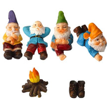 Load image into Gallery viewer, POPETPOP 3 Sets Quirky Garden Gnomes Resin Miniature Yard Decorations Unique Gnome Crafts for Outdoor Christmas Decor