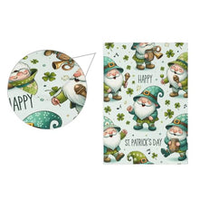 Load image into Gallery viewer, St. Patrick's Day Gnomes Cute Festival Garden Flags for Outside 28 x 40 Inch Large Double Sided Yard Flag