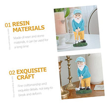 Load image into Gallery viewer, FONDOTIN Golfing Gnome Statue Resin Ornament Garden Lawn Patio Decor Gnome Decorations for Home