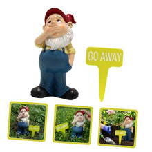Load image into Gallery viewer, MERRYHAPY 1set Garden Gnome Statues Funny Resin Garden Decor for Outdoor Spaces for Festival and Daily Use Compact and Cheerful Gnome Figurine for Patio Decoration