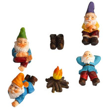 Load image into Gallery viewer, POPETPOP 3 Sets Quirky Garden Gnomes Resin Miniature Yard Decorations Unique Gnome Crafts for Outdoor Christmas Decor