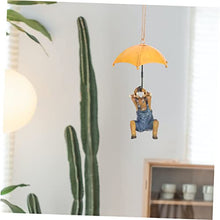 Load image into Gallery viewer, Toyvian Creative Resin Deer Statue for Garden Decor Umbrella Deer Ornament for Outdoor and Courtyard Decoration Compact Lifelike Craftsmanship Nature Inspired Accent