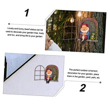 Load image into Gallery viewer, Toyvian 1Pc Old Man Garden Gnome Statue Pendant Funny Outdoor Tree Hanging Ornament for Courtyard Landscape Decor for Decoration and