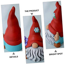 Load image into Gallery viewer, SUPVOX Garden Gnome Doll Figurine Decorative Home Ornament for Spaces Unique Boys and Girls and Friends Protective Sculpture against Evil and Misfortune