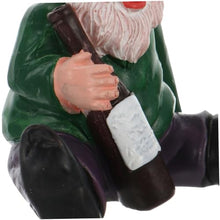 Load image into Gallery viewer, SUPVOX Lovely Dwarf Gnome Statue Resin Craft Miniature Cartoon Garden Ornament for Lawn Moss Succulent Decoration Cute Funny Sitting Drunken Figure for Outdoor and Home Display