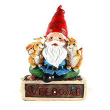 Load image into Gallery viewer, Outdoor Garden Gnome Ornaments with Solar Lights Funny Garden Gnomes Outdoor Statue for Patio Lawn Home Yard Decorations (with Solar Lights)