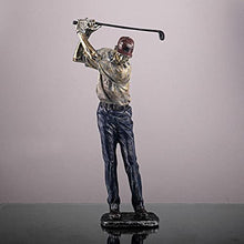 Load image into Gallery viewer, Bticx Golfer Statues, Luxury Character Figurine, Creative Modern Sport Statue Art Figurines, Nordic Crafts for Office Desk Living Room Home Decoration