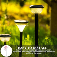 Load image into Gallery viewer, Happyyami Garden Glowing Resin Mushroom Stake Outdoor Decor for Lawns Flower Pots Miniature Landscapes Lifelike Garden Mushroom Ornament for Patios Front Porches