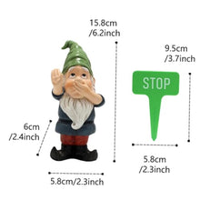 Load image into Gallery viewer, 2 Sets Garden Gnome Statue of Adorable Miniature Gnome Decor for Garden Unique Resin Ornament for Outdoor Landscaping and Festive Charm