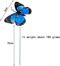 Load image into Gallery viewer, FANGZHE 50PCS Garden Butterflies Stakes, Colorful Garden Decorative Stakes, PVC Waterproof & Durable, Vibrate in Breeze, Multi-Angle Display, Indoor/Outdoor Use