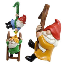 Load image into Gallery viewer, Toyvian 2sets 3pcs Dwarf Statues for Garden Decor Unique Gnome Hanging Ornaments Intricate Tree Pendants for Outdoor Spaces Lively Courtyard Decoration 3pcs*2