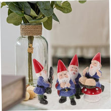 Load image into Gallery viewer, ULTECHNOVO 4pcs Mini Music Band Gnome Statues Wear Resistant Gnome Dolls for Garden Patio Home Decor Delicate Decorative for Christmas Special Occasions