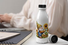Load image into Gallery viewer, MAXIKIWI - Single Wall Water Drinking Bottle with Screw Cap, Non Insulated Lightweight Aluminium, BPA Free, Leak-Proof - Spring Garden Gnomes Theme 3-500ml