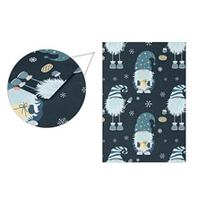 Load image into Gallery viewer, Christmas Gnome Snowflakes Blue Double Sided Large Garden Flag for Outside Yard Decor 28 x 40 Inch